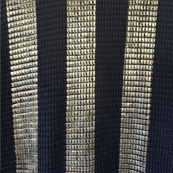 Vintage Brigitte Fashions London Black Gold Jacket Chainmail Velvet L XL - Picture 5 of 15